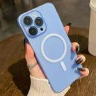 For iPhone 16 Pro Max Ultra-thin MagSafe Frosted PC Phone Case(Clear Blue) - 1