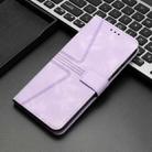 For iPhone 16 Pro Max Triangle Solid Color Leather Phone Case(Purple) - 2