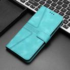 For iPhone 16 Pro Triangle Solid Color Leather Phone Case(Green) - 2