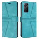 For Redmi Note 11 Pro 5G/4G Global Triangle Solid Color Leather Phone Case(Green) - 1