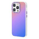 For iPhone 14 Pro TGVIS Grace Series Gradient Color Phone Case(Sunset Purple) - 1