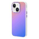 For iPhone 14 Plus TGVIS Grace Series Gradient Color Phone Case(Sunset Purple) - 1