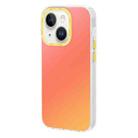 For iPhone 14 TGVIS Grace Series Gradient Color Phone Case(Sunrise Orange) - 1