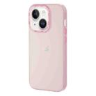 For iPhone 14 Plus TGVIS Grace Series Transparent Color Phone Case(Pink) - 1