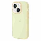 For iPhone 14 Plus TGVIS Grace Series Transparent Color Phone Case(Gold) - 1