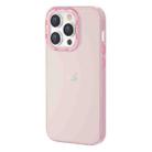 For iPhone 14 Pro TGVIS Grace Series Transparent Color Phone Case(Pink) - 1
