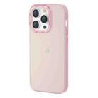 For iPhone 14 Pro Max TGVIS Grace Series Transparent Color Phone Case(Pink) - 1