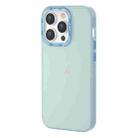 For iPhone 14 Pro Max TGVIS Grace Series Transparent Color Phone Case(Light Blue) - 1