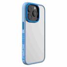 For iPhone 14 Pro TGVIS Vibrant Series Fashion Frame Phone Case(Blue) - 1