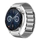 For Huawei Watch 4 / 4 Pro 22mm Magnetic Clasp Braided Chain Stainless Steel Watch Band(Silver) - 1