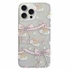 For iPhone 15 Pro Max Double Sided IMD Full Coverage TPU Phone Case(Bow Cake Cloud Puppy) - 1