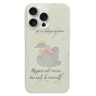 For iPhone 15 Pro Double Sided IMD Full Coverage TPU Phone Case(Hollow Bow Swan) - 1