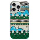 For iPhone 15 Pro Double Sided IMD Full Coverage TPU Phone Case(Two Rows of Ducks) - 1