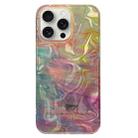 For iPhone 15 Pro Double Sided IMD Full Coverage TPU Phone Case(Pink Halo Ripple) - 1