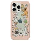 For iPhone 15 Pro Double Sided IMD Full Coverage TPU Phone Case(Cat Banana Strawberry) - 1