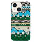 For iPhone 14 Double Sided IMD Full Coverage TPU Phone Case(Two Rows of Ducks) - 1