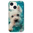 For iPhone 14 Double Sided IMD Full Coverage TPU Phone Case(Schnauzer) - 1