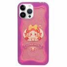 For iPhone 14 Pro Double Sided IMD Full Coverage TPU Phone Case(Bow Headscarf Girl) - 1