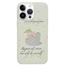 For iPhone 14 Pro Double Sided IMD Full Coverage TPU Phone Case(Hollow Bow Swan) - 1