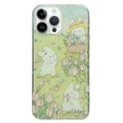 For iPhone 13 Pro Max Double Sided IMD Full Coverage TPU Phone Case(Rabbit Tulip) - 1