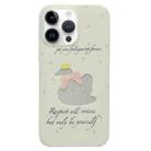 For iPhone 13 Pro Double Sided IMD Full Coverage TPU Phone Case(Hollow Bow Swan) - 1