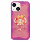 For iPhone 13 Double Sided IMD Full Coverage TPU Phone Case(Bow Headscarf Girl) - 1