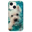 For iPhone 13 Double Sided IMD Full Coverage TPU Phone Case(Schnauzer) - 1