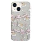 For iPhone 13 Double Sided IMD Full Coverage TPU Phone Case(Bow Cake Cloud Puppy) - 1