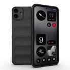 For Nothing CMF Phone 1 Magic Shield TPU + Flannel Phone Case(Black) - 1