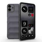 For Nothing CMF Phone 1 Magic Shield TPU + Flannel Phone Case(Dark Grey) - 1