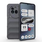 For Nothing Phone 3a Pro Magic Shield TPU + Flannel Phone Case(Dark Grey) - 1