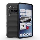 For Nothing Phone 3a Magic Shield TPU + Flannel Phone Case(Black) - 1