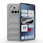 For Nothing Phone 3a Magic Shield TPU + Flannel Phone Case(Grey) - 1