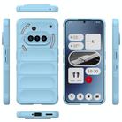 For Nothing Phone 3a Magic Shield TPU + Flannel Phone Case(Light Blue) - 3