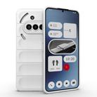 For Nothing Phone 3a Magic Shield TPU + Flannel Phone Case(White) - 1
