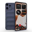 For Nothing CMF Phone 2 Pro 5G Global Magic Shield TPU + Flannel Phone Case(Dark Blue) - 1