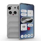 For Nothing Phone 3 Magic Shield TPU + Flannel Phone Case(Grey) - 1