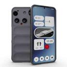 For Nothing Phone 3 Magic Shield TPU + Flannel Phone Case(Dark Grey) - 1