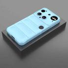 For Nothing Phone 3 Magic Shield TPU + Flannel Phone Case(Light Blue) - 2