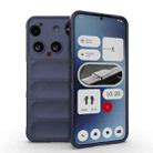 For Nothing Phone 3 Magic Shield TPU + Flannel Phone Case(Dark Blue) - 1