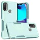 For Motorola Moto E20 / E30 / E40 2 in 1 PC + TPU Phone Case(Light Green) - 1