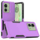 For Motorola Edge 40 2 in 1 PC + TPU Phone Case(Purple) - 1