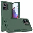 For Motorola Edge+ 2023 / Edge 40 Pro 2 in 1 PC + TPU Phone Case(Dark Green) - 1