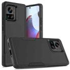 For Motorola Edge+ 2023 / Edge 40 Pro 2 in 1 PC + TPU Phone Case(Black) - 1