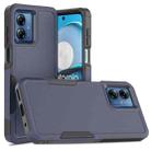 For Motorola Moto G14 2 in 1 PC + TPU Phone Case(Dark Blue) - 1