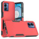 For Motorola Moto G14 2 in 1 PC + TPU Phone Case(Red) - 1