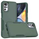 For Motorola Moto G22 / E32 2 in 1 PC + TPU Phone Case(Dark Green) - 1