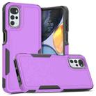 For Motorola Moto G22 / E32 2 in 1 PC + TPU Phone Case(Purple) - 1