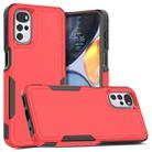 For Motorola Moto G22 / E32 2 in 1 PC + TPU Phone Case(Red) - 1