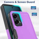 For Motorola Moto G 5G 2024 2 in 1 PC + TPU Phone Case(Purple) - 2